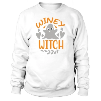 Wine Witch Halloween Spooky Costume Sweatshirt