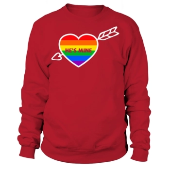 Hes Mine Couple Rainbow LGBT Sweatshirt