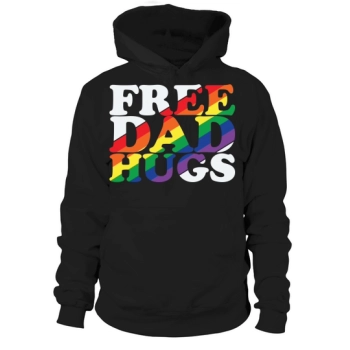 Men Free Dad Hugs Gay Hoodies