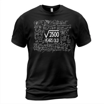 50th Birthday Gift Root of 2500 Nerd Math