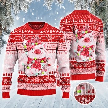 Pig Lovers Christmas Gift All Over Print 3D Sweater