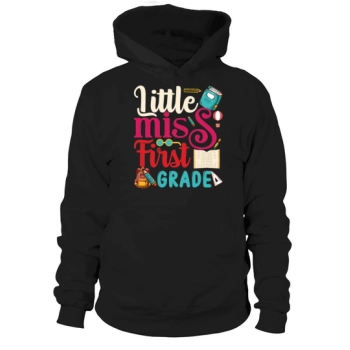 Children Little Miss First Grade Back To School Hoodies