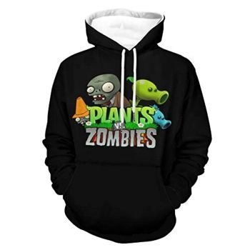 Plants vs Zombies Hoodies &#8211; 3D Print Pullover Gaming Hoodie