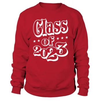 Class Of 2023 Senior 23 Graduation Vintage School Sweatshirt