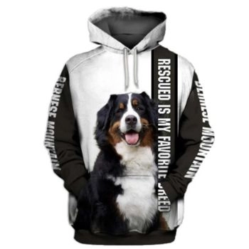 Gorgeous Black White Dog Pattern Animals Hoodie