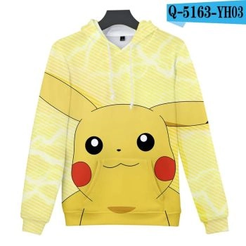 Pokemon 3D Print Design Hoodies &#8211; Anime Hooded Sweatshirts