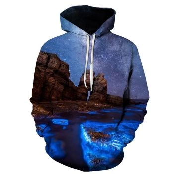 Landscape 3D Sweatshirt Hoodie Pullover