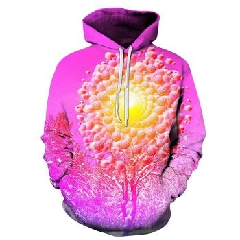 Sun Tree Novelty 3D Sweatshirt, Hoodie, Pullover