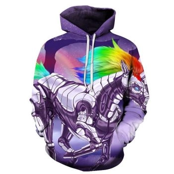 Robot Unicorn Fantasy 3D Sweatshirt Hoodie Pullover