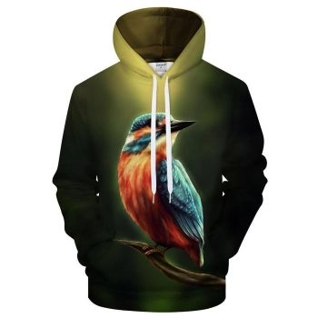 Kingfisher In The Dark 3D Sweatshirt, Hoodie, Pullover