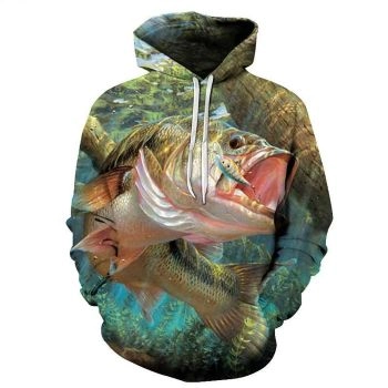Fish On Hook 3D Sweatshirt, Hoodie, Pullover