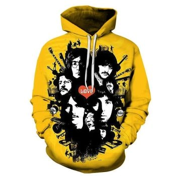 For music fans Love 3D Sweatshirt Hoodie Pullover