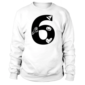 Halloween Alphabet Numbers Clipart 6 Sweatshirt