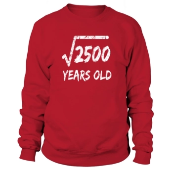 Square Root of 2500 50th Birthday 50 Years Old - Mens Premium Sweatshirt
