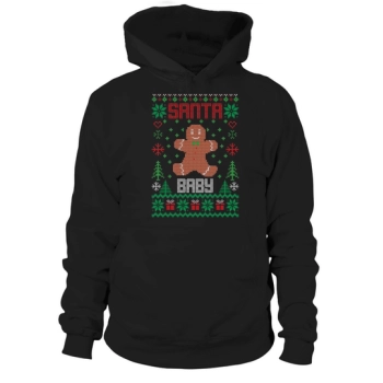 Ugly Christmas Santa Baby Hoodies