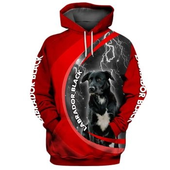 Street Style Red Dog Pattern Animals Hoodie