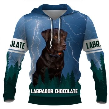 Temperament Blue Dog Pattern Animals Hoodie