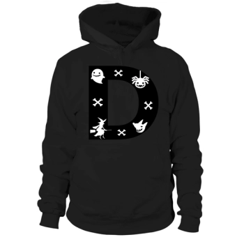 Halloween Alphabet Numbers Clipart D Hoodies