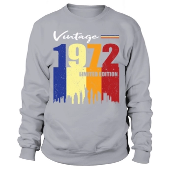 50th Birthday Vintage 1972 Limited Edition Sweatshirt