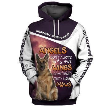 Pretty Purple Dog Pattern Animals Hoodie