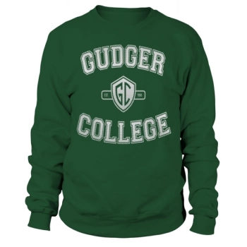 Gudger College Jersey Crest White Sweatshirt