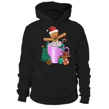 Christmas Hot Drinks Cute Cookie Hoodies