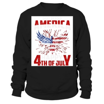 God Bless America Happy 4th Of July Sweatshirt