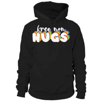 Free Mom Hugs Rainbow Heart Hoodies