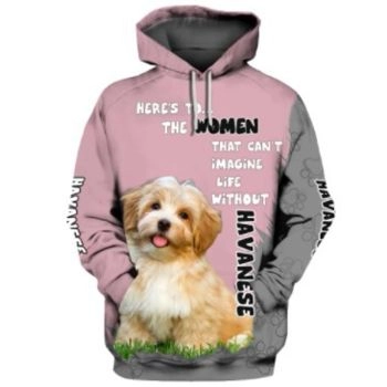 Popular And Vintage Pink Dog Pattern Animals Hoodie