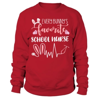 School Nurse Ears Bunny Easter Day Easter Sunday Sweatshirt