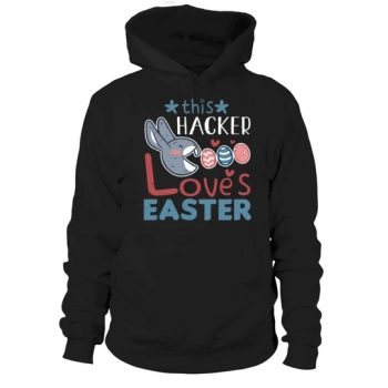 Hacker Loves Easter Bunny Egg Easter Sunday Hoodies