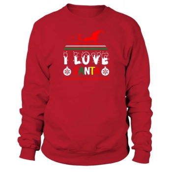 I Love Santa Christmas Sweatshirt