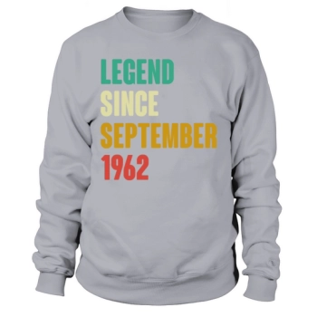 September 1962 60th Birthday 60 Years Old Gi Sweatshirt