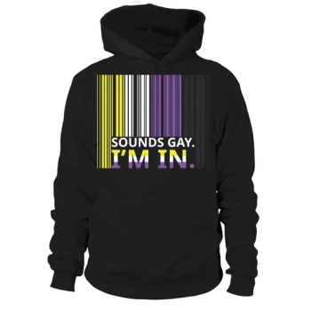 Sounds Gay Im In Barcode Hoodies