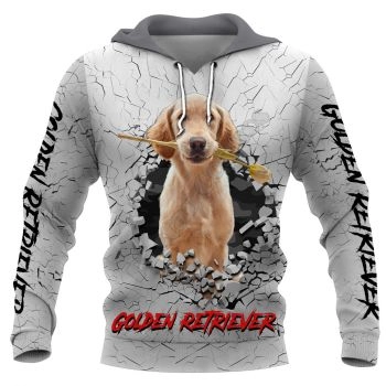 Generous And Beautiful Grey Dog Pattern Animals Hoodie