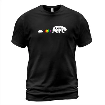 Papa Bear LGBT Sons T-Shirt Gift Father's Day Tee Men
