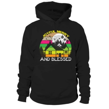 Joyful Merry and Blessed Christmas Hoodies