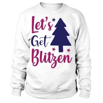 Christmas Tree Lets Blitzen Sweatshirt