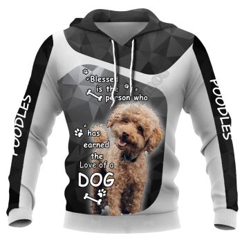 Precious And Gorgeous Black Dog Pattern Animals Hoodie