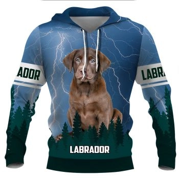 Gorgeous Blue Dog Pattern Animals Hoodie