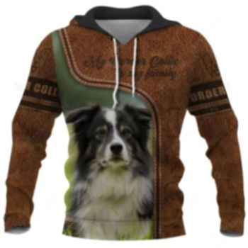 Loose Brown Dog Pattern Animals Hoodie