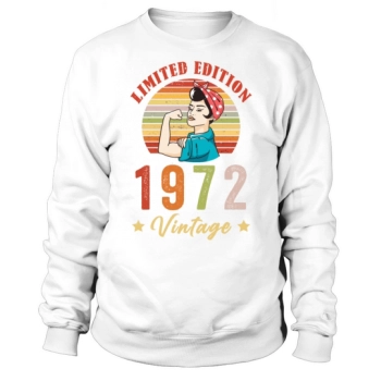 Retro Vintage 1972 50th Birthday Limited Edition Sweatshirt