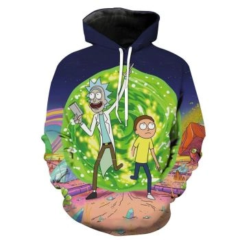 Rick and Morty Portal Hoodie &#8211; Rick and Morty Clothing