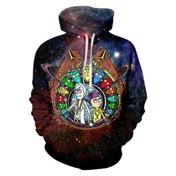 Rick And Morty Printed 3d Hooded Sweatshirt