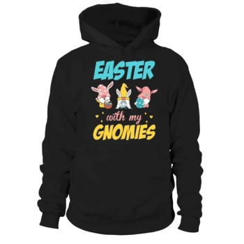 Rabbit Gnome Easter egg hunt Easter bunny hoodies