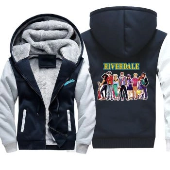 Riverdale Jackets &#8211; Solid Color Riverdale Character Icon Fleece Jacket
