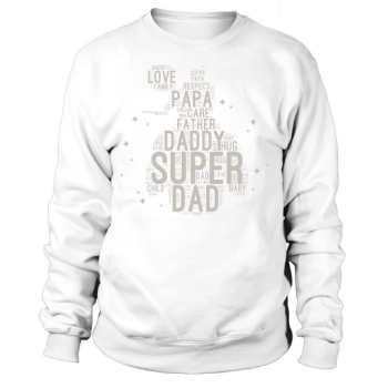 Father's Day Shape Cloud Sweatshirt