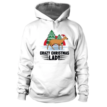 Crazy Christmas Lady Hoodies