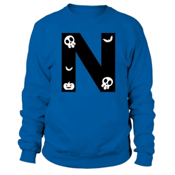 Halloween Alphabet Numbers Clipart N Sweatshirt