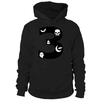 Halloween Alphabet Numbers Clipart 3 Hoodies